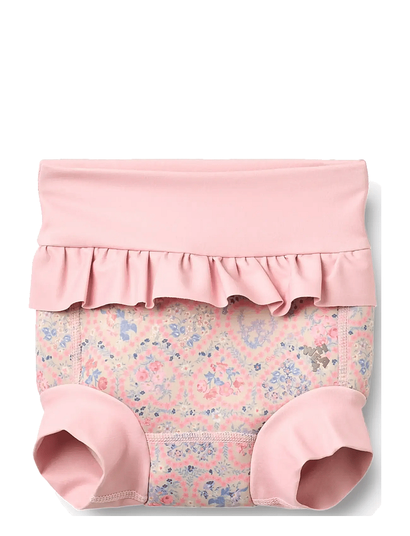 Wheat - Neoprene Swim Pants Rita - zwemluiers - pink heart flowers - 0