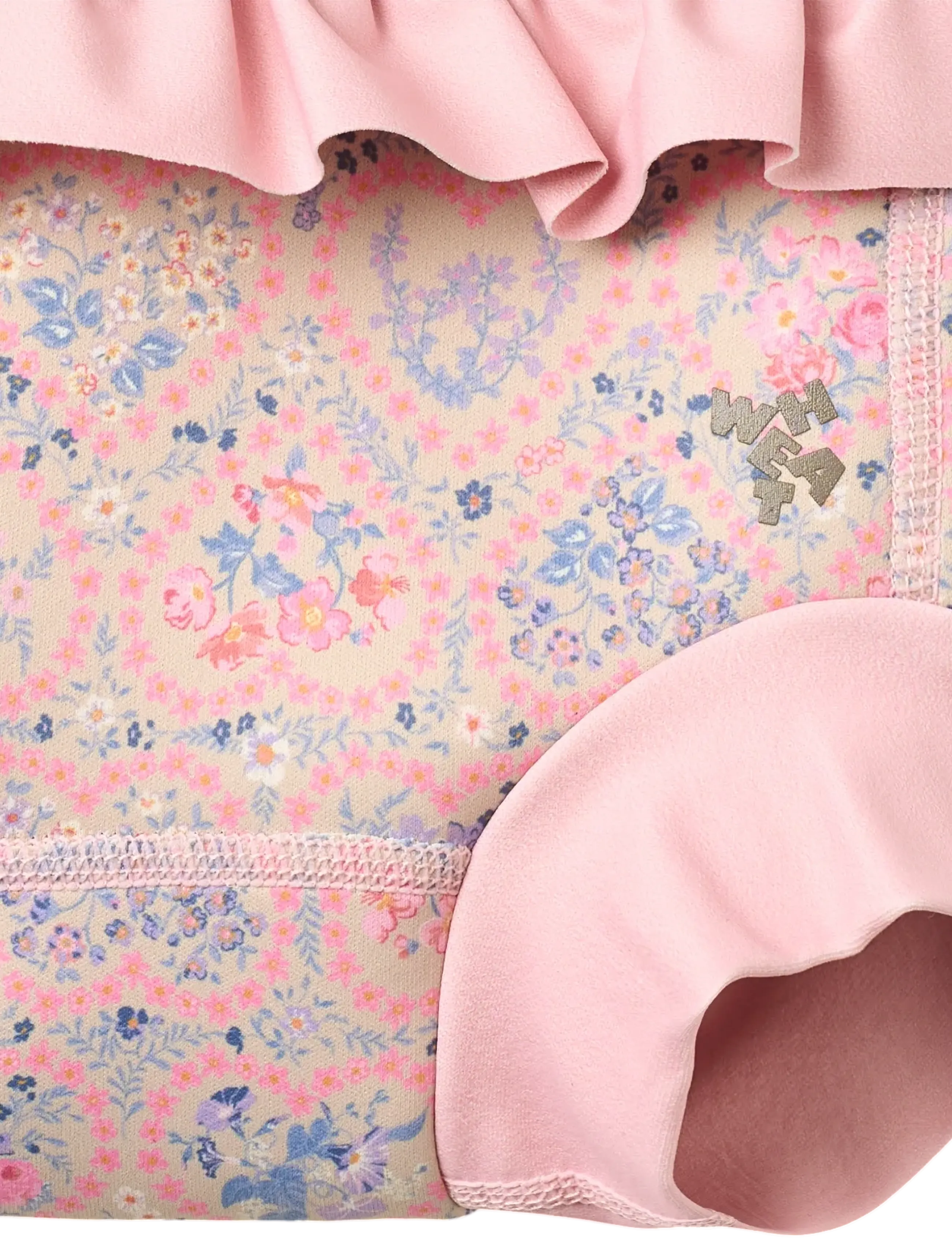 Wheat - Neoprene Swim Pants Rita - swim diapers - pink heart flowers - 2