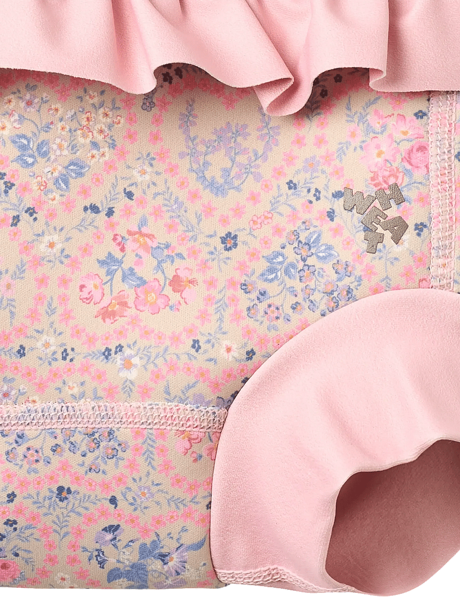 Wheat - Neoprene Swim Pants Rita - ujumismähkmed - pink heart flowers - 2