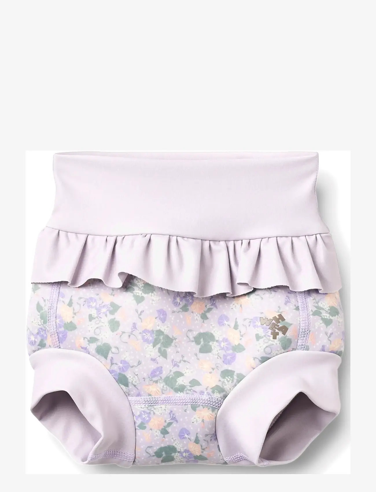 Wheat - Neoprene Swim Pants Rita - swim diapers - purple light petunias - 0