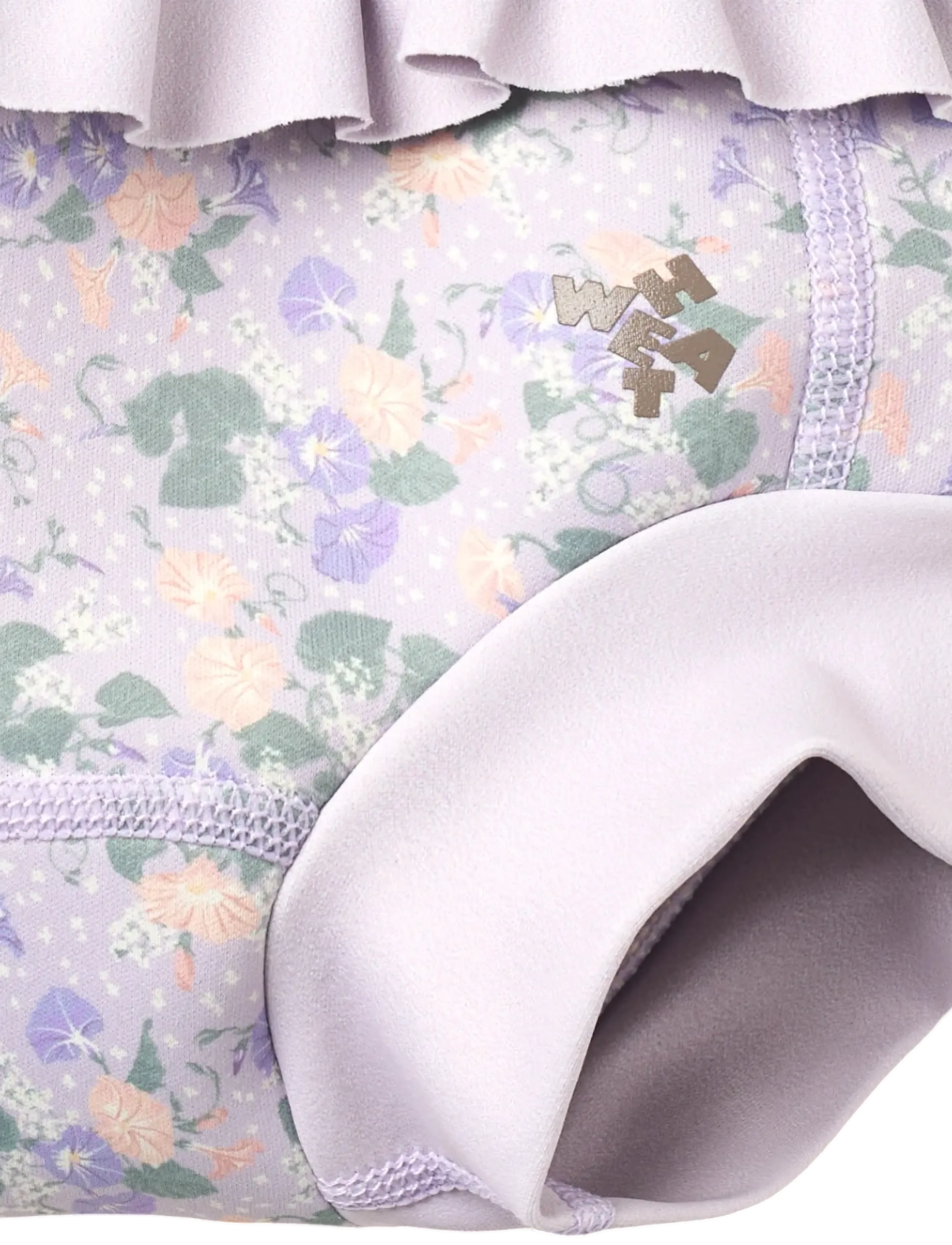 Wheat - Neoprene Swim Pants Rita - swim diapers - purple light petunias - 2