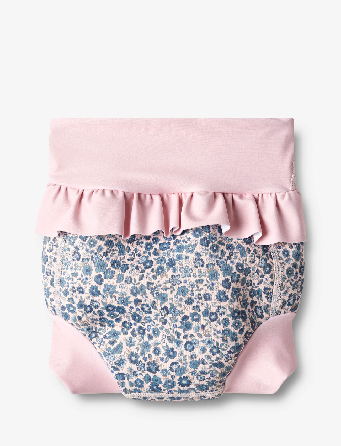 Wheat - Neoprene Swim Pants Ruffle - blue flower meadow - 1