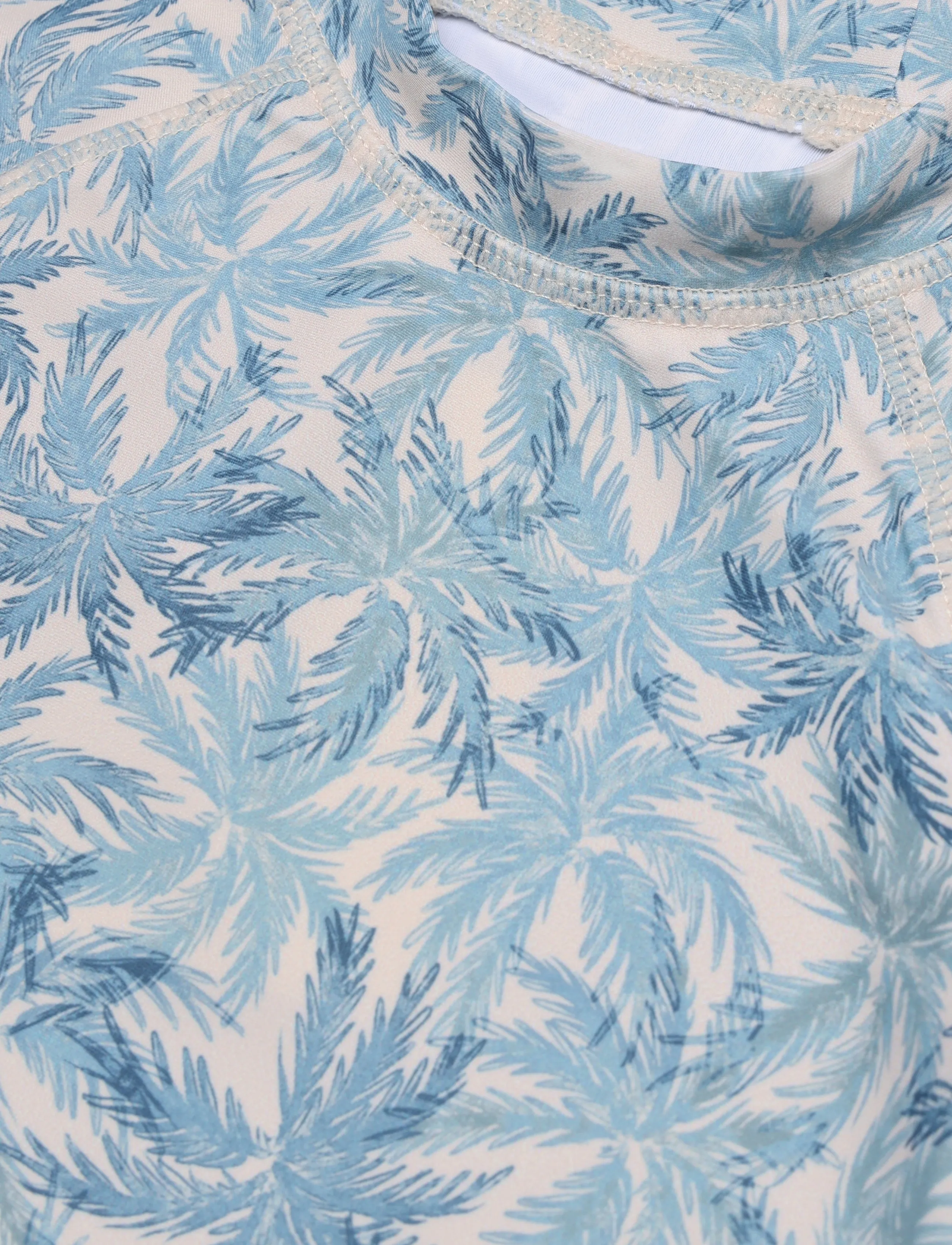 Wheat - Swim T-shirt L/S Dilan - badeoverdele - blue palm - 2