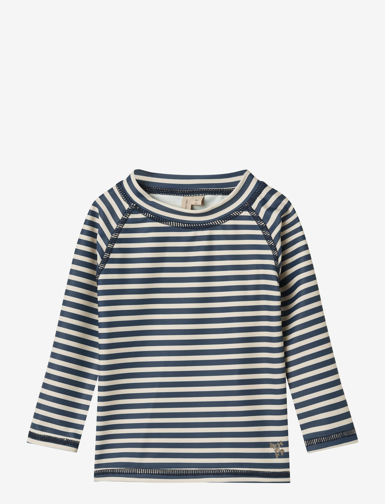 Wheat - Swim T-shirt L/S Dilan - ujumisriiete ülaosad - blue stripe - 0