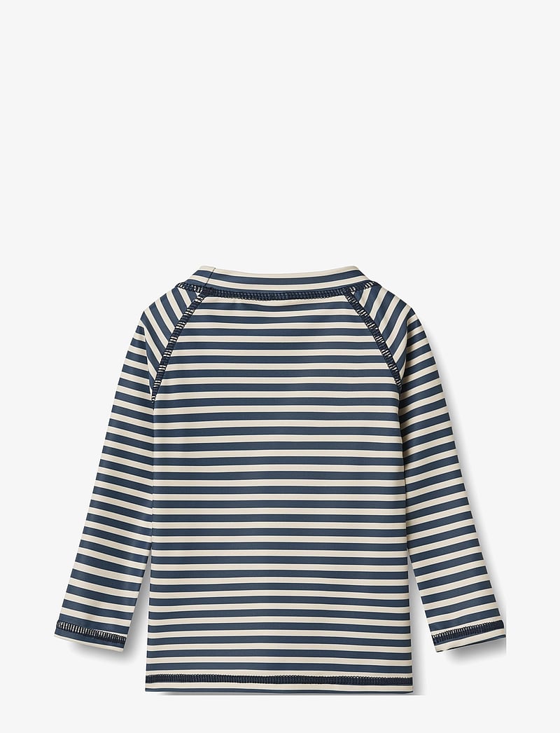 Wheat - Swim T-shirt L/S Dilan - ujumisriiete ülaosad - blue stripe - 1