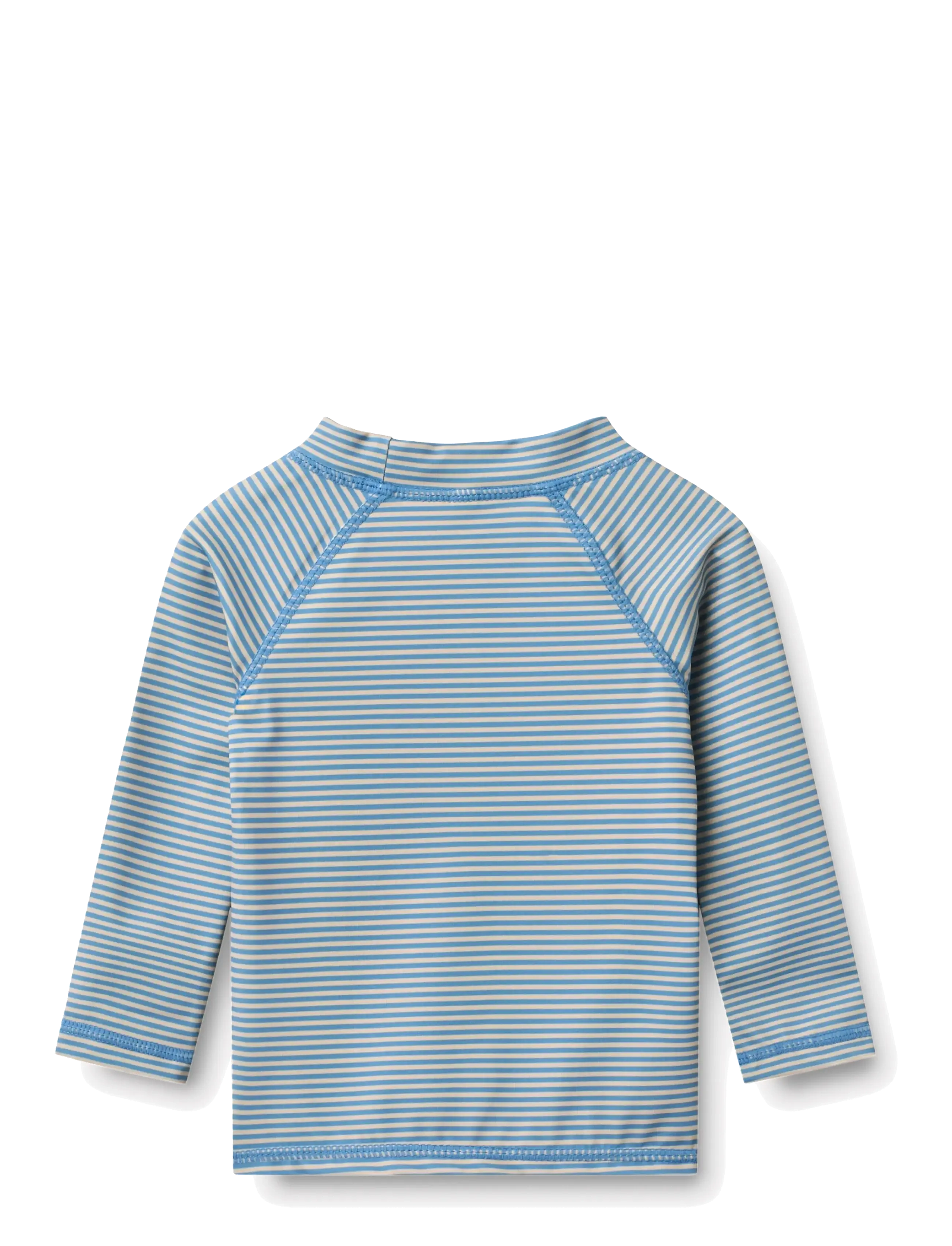 Wheat - Swim T-shirt L/S Dilan - badeoverdele - blue swim stripe - 1