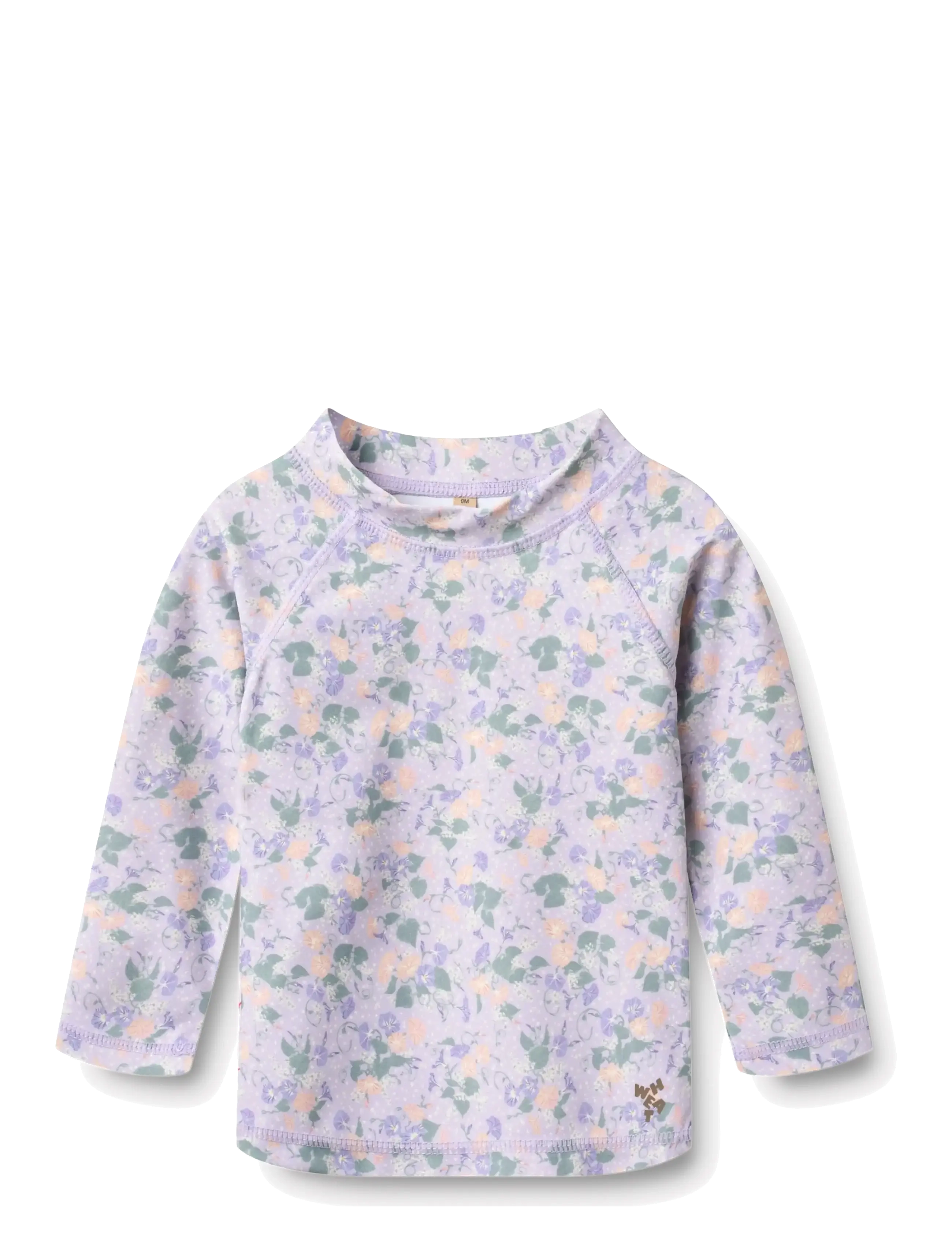 Wheat Swim T-shirt L/S Dilan - Tøj - PURPLE LIGHT PETUNIAS / purple