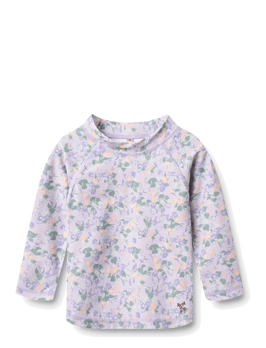 Wheat - Swim T-shirt L/S Dilan - ujumisriiete ülaosad - purple light petunias - 1