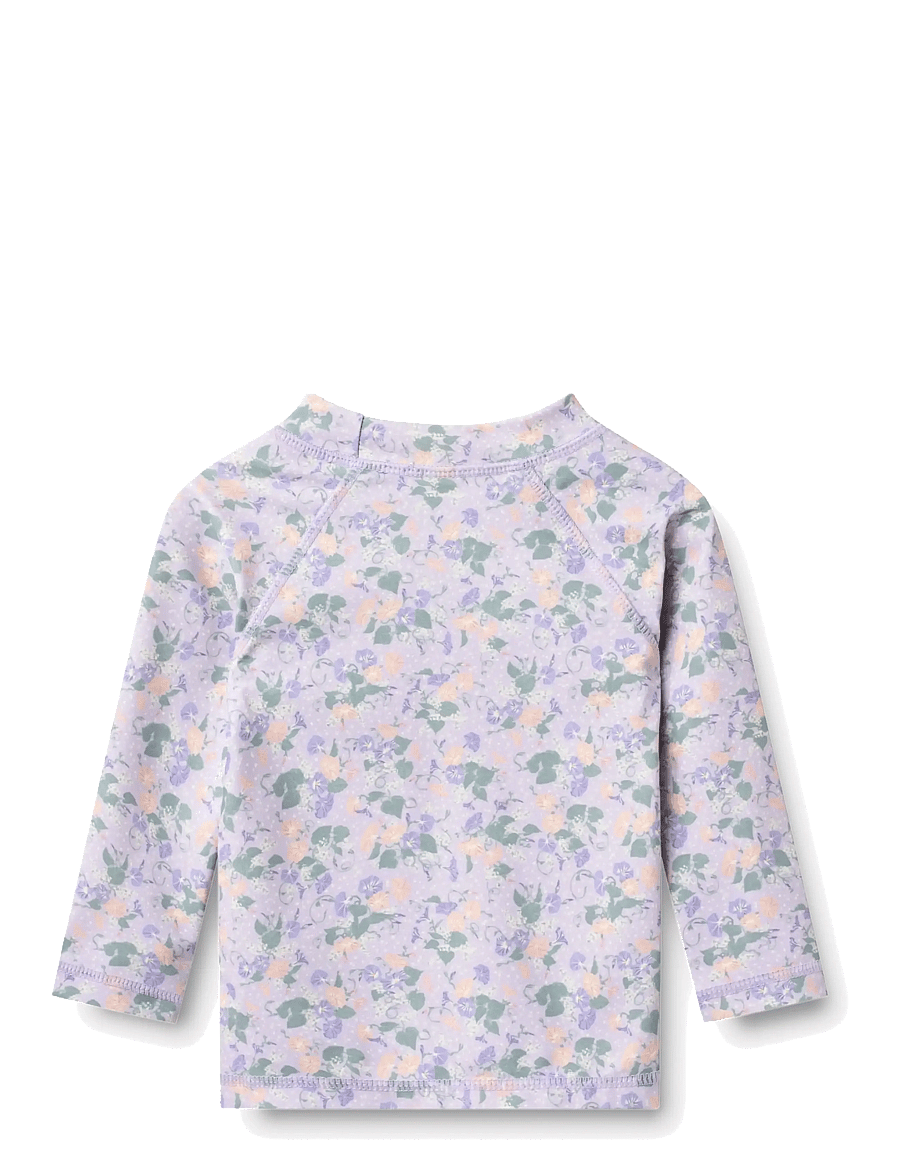 Wheat - Swim T-shirt L/S Dilan - ujumisriiete ülaosad - purple light petunias - 2