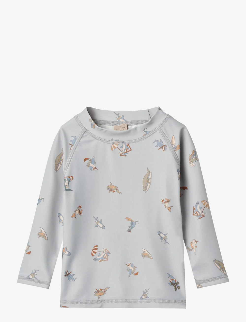 Wheat - Swim T-shirt L/S Dilan - bade-oberteile - swim club - 0