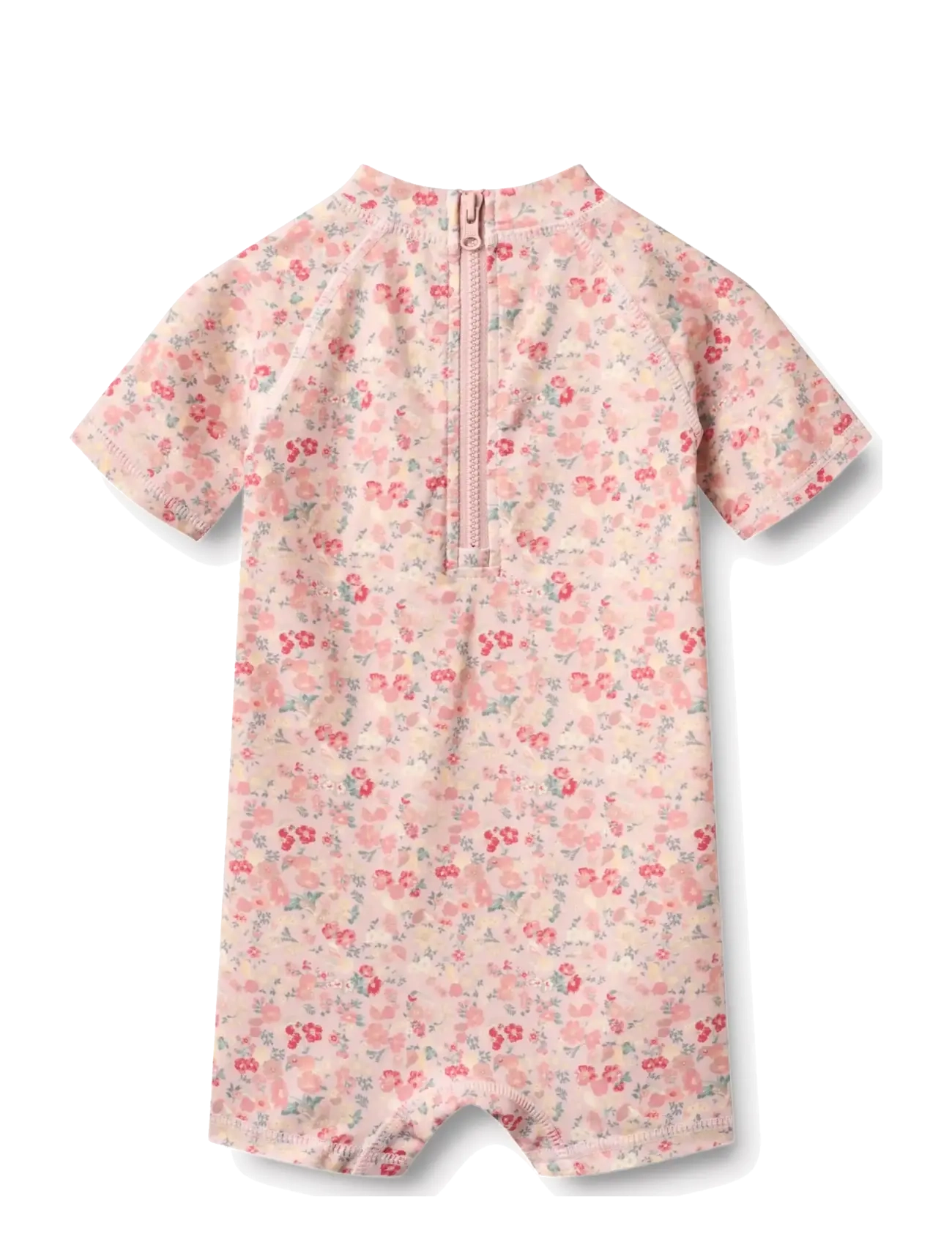 Wheat - Swimsuit S/S Cas - uv-kläder - powder flowers and seashells - 2
