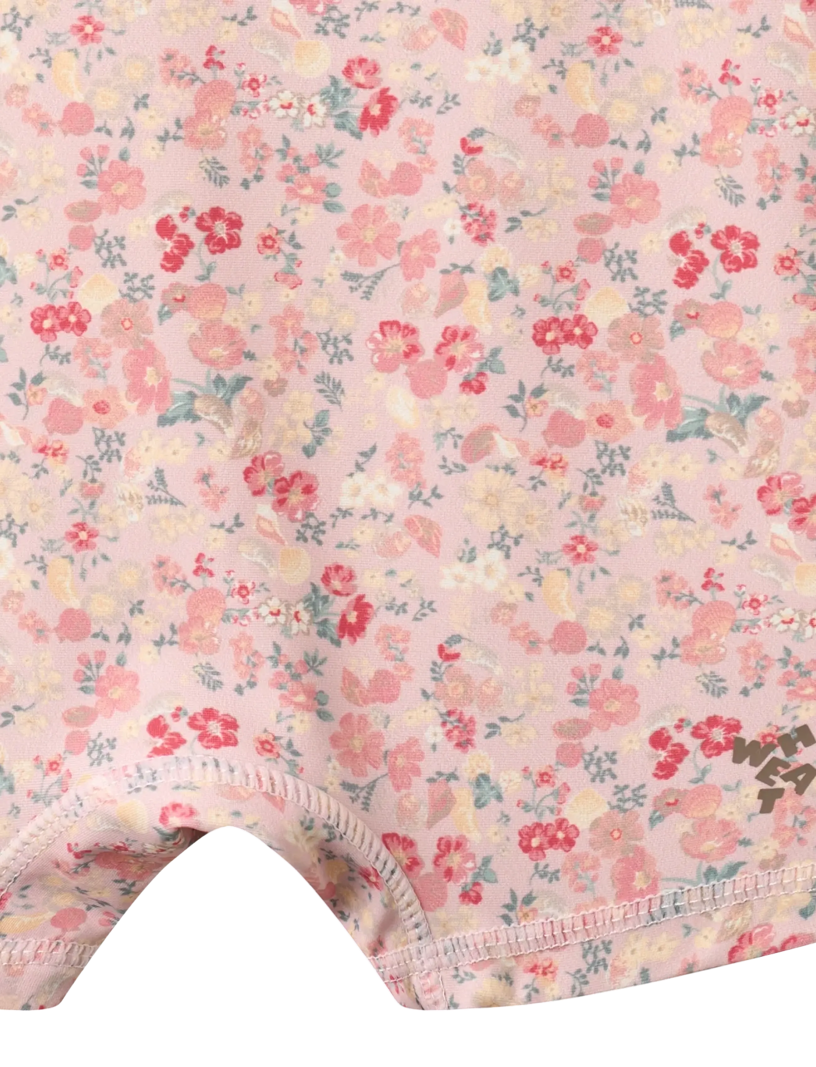 Wheat - Swimsuit S/S Cas - uv-kläder - powder flowers and seashells - 3