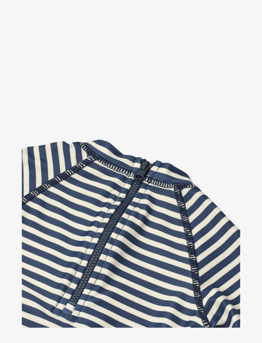 Wheat - Swimsuit S/S Cas - badeanzüge - blue stripe - 2