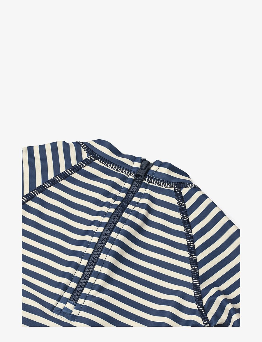 Wheat - Swimsuit S/S Cas - uv-bekleidung - blue stripe - 2