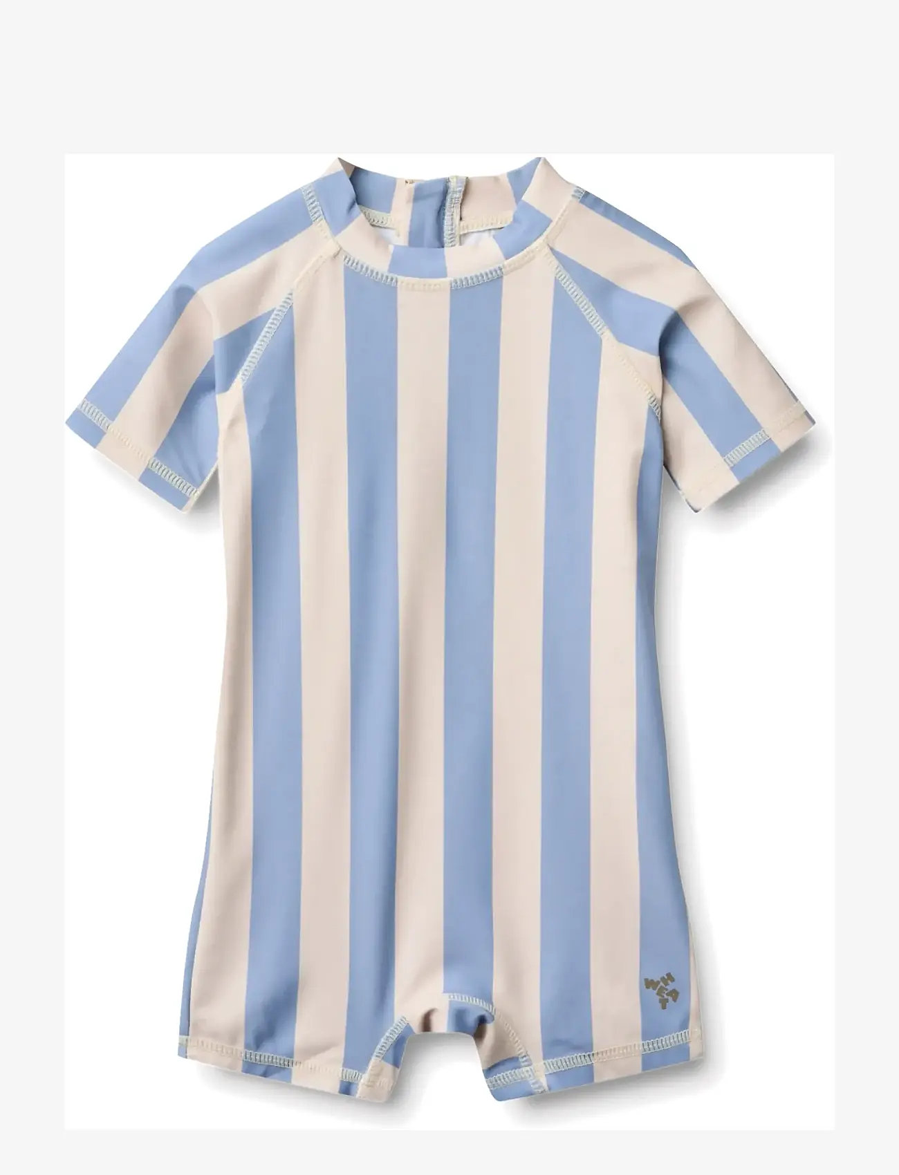 Wheat - Swimsuit S/S Cas - uv-tøj - bold blue stripe - 0