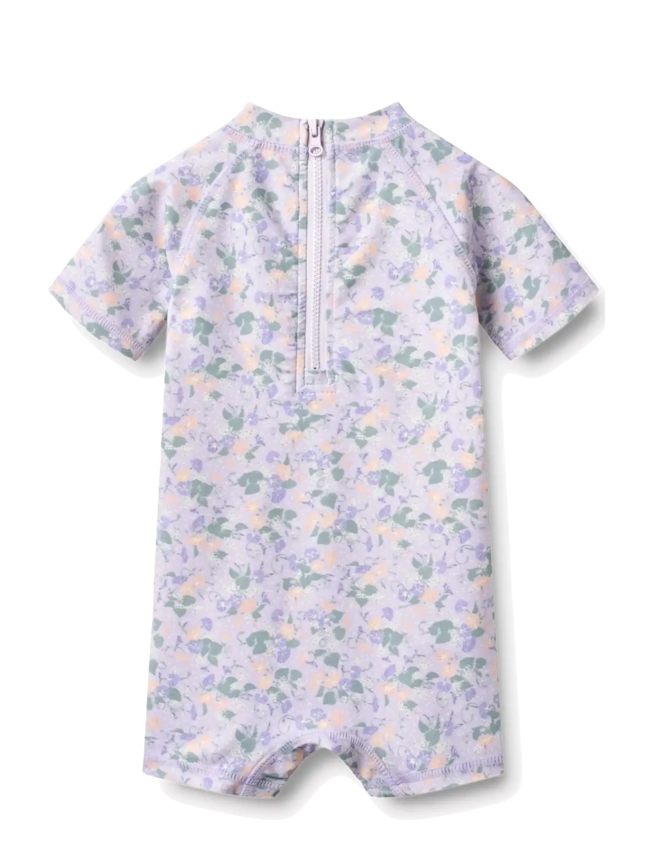 Wheat - Swimsuit S/S Cas - uv-kaitsega riided - purple light petunias - 1
