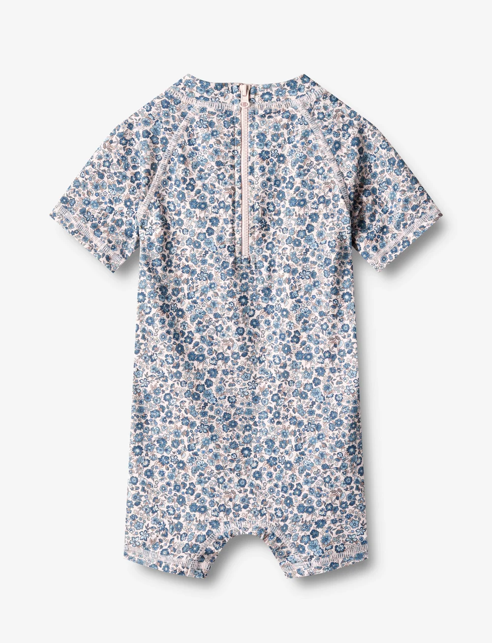 Wheat - Swimsuit S/S Cas - badeanzüge - blue flower meadow - 1
