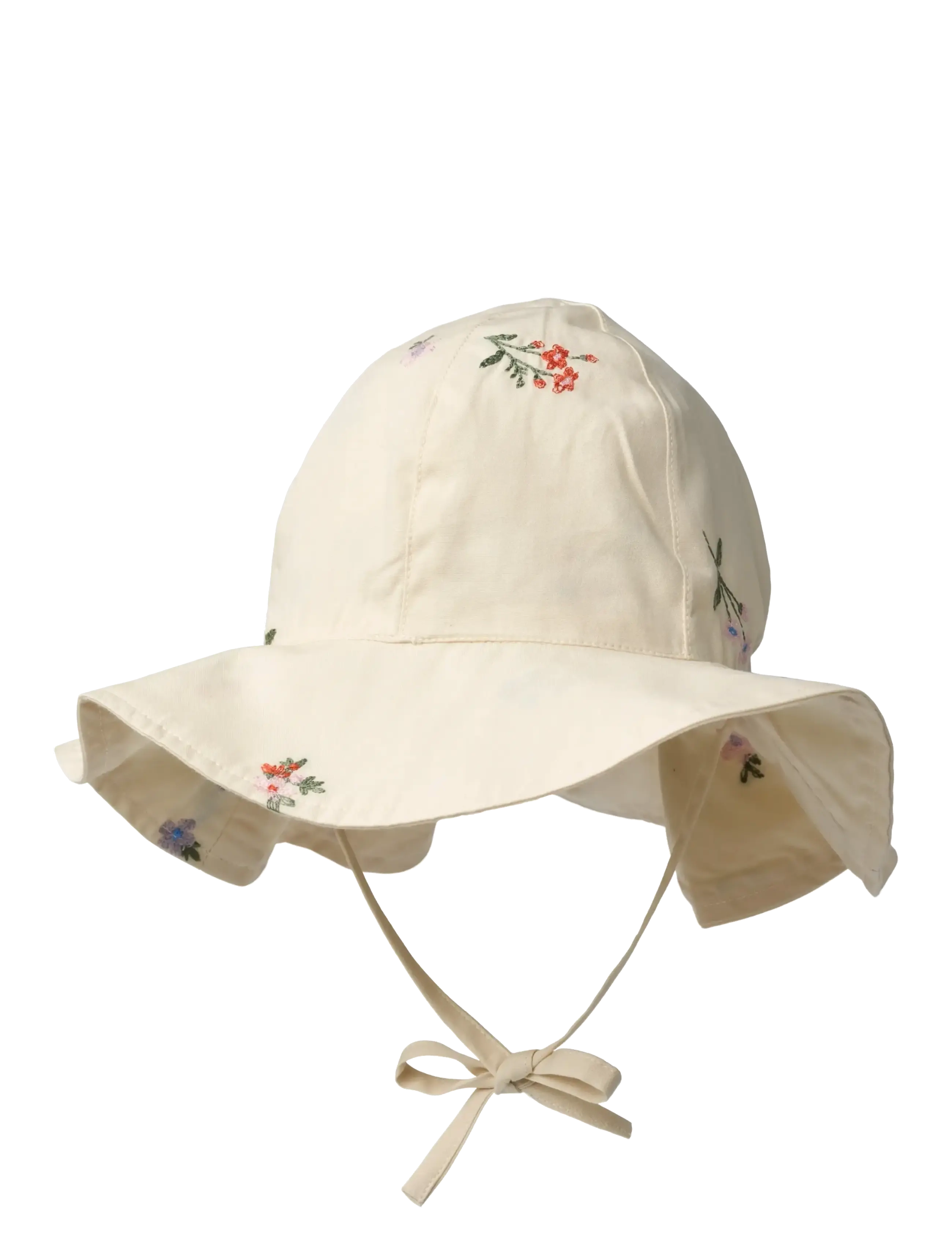 Wheat Sun Hat Daisy - New Arrivals - IVORY EMBROIDERY FLOWERS / cream