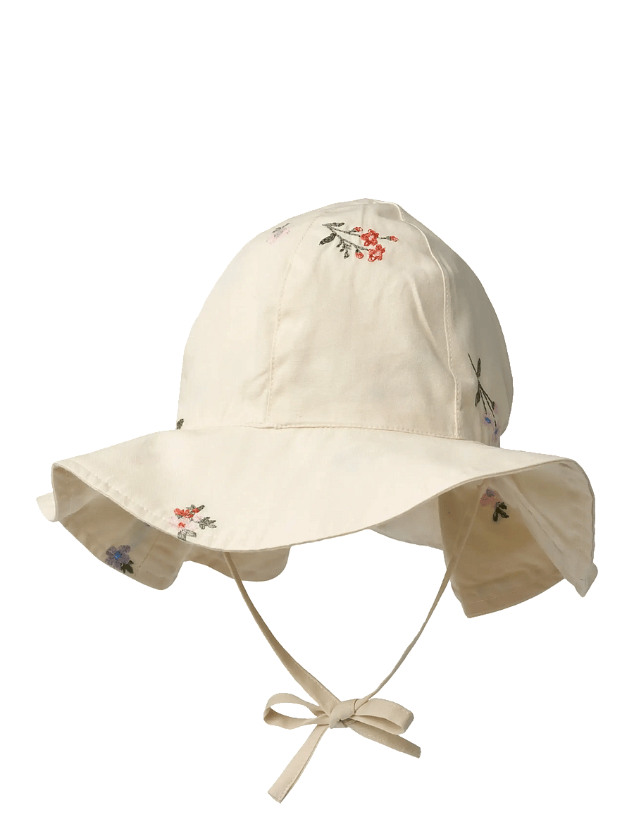Wheat - Sun Hat Daisy - solhattar - ivory embroidery flowers - 0