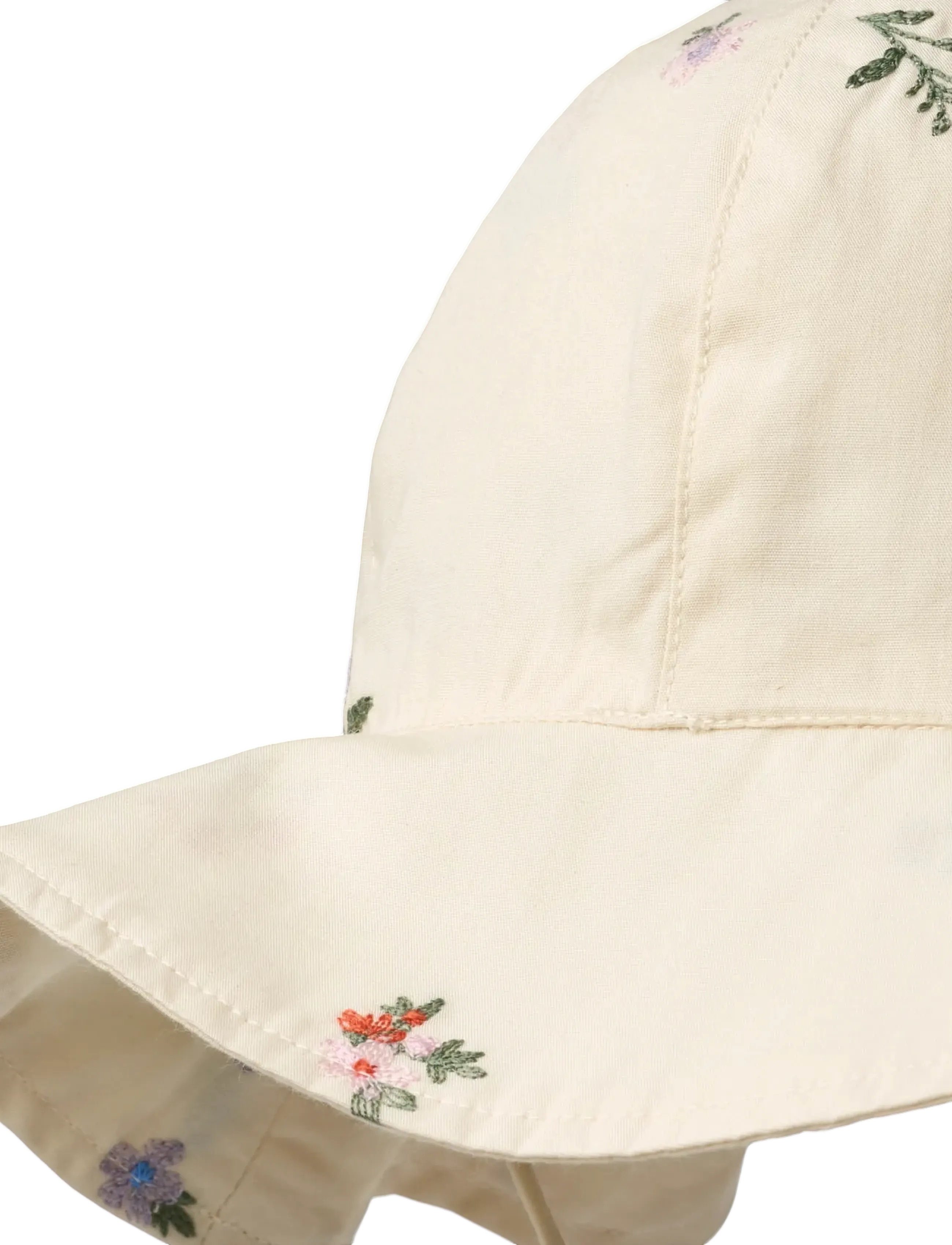 Wheat - Sun Hat Daisy - summer savings - ivory embroidery flowers - 1