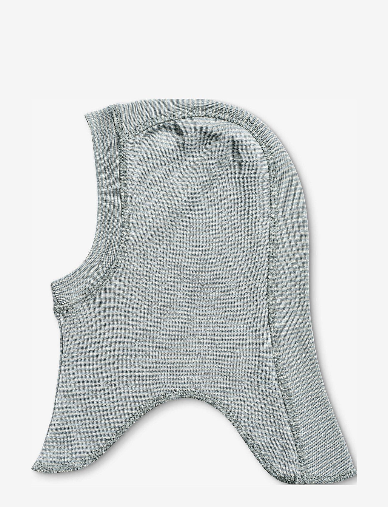 Wheat - 2 Wool Balaclava Felix - cloudy sky stripe - 1