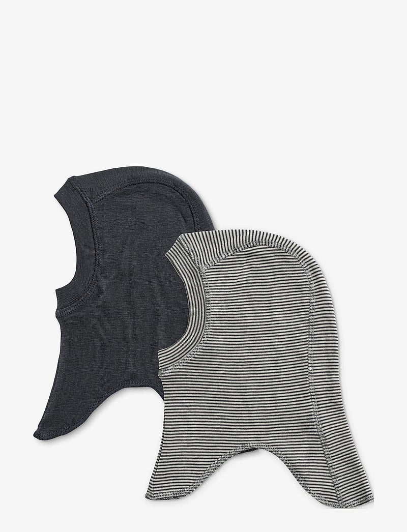 Wheat - 2 Wool Balaclava Felix - talveaksessuaarid - navy stripe - 0