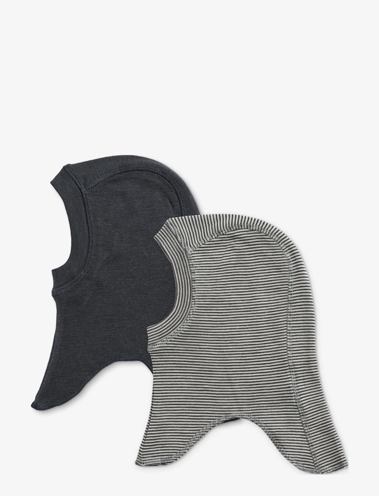 Wheat 2 Wool Balaclava Felix - 4 for 3 - NAVY STRIPE / black
