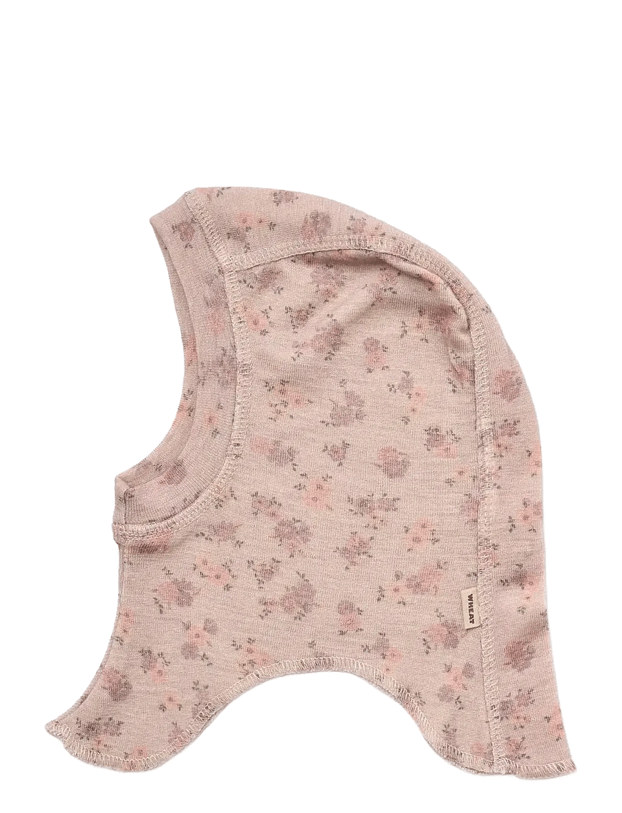 Wheat - 2 Wool Balaclava Felix - lilac flowers - 2