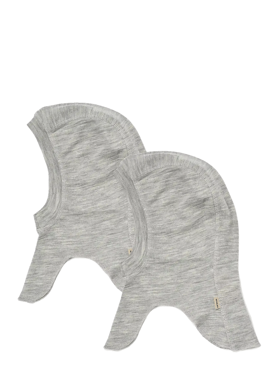 Wheat - 2 wool Balaclava Felix - melange grey - 0