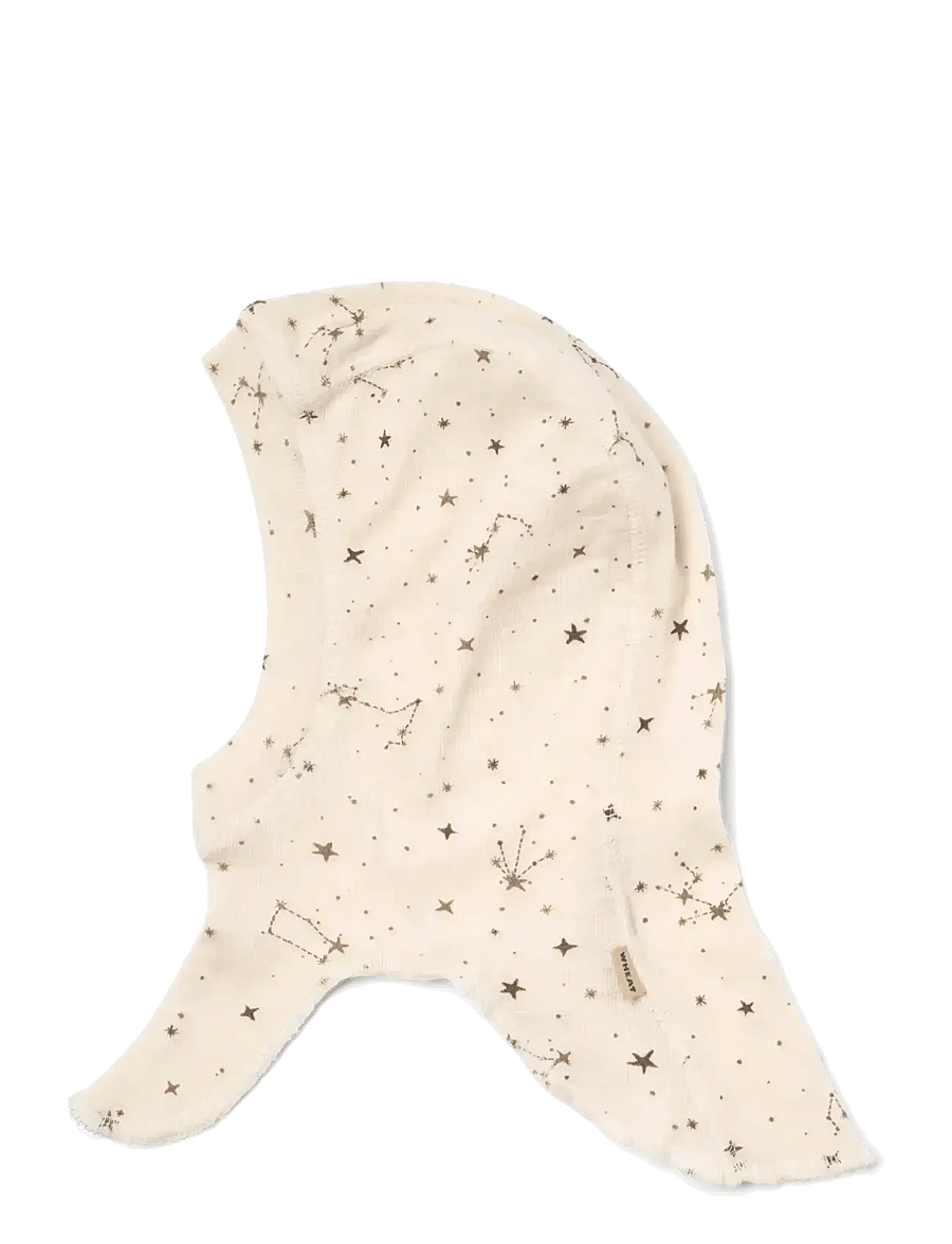Wheat - 2 wool Balaclava Felix - vinteraccessoarer - eggshell stars - 1