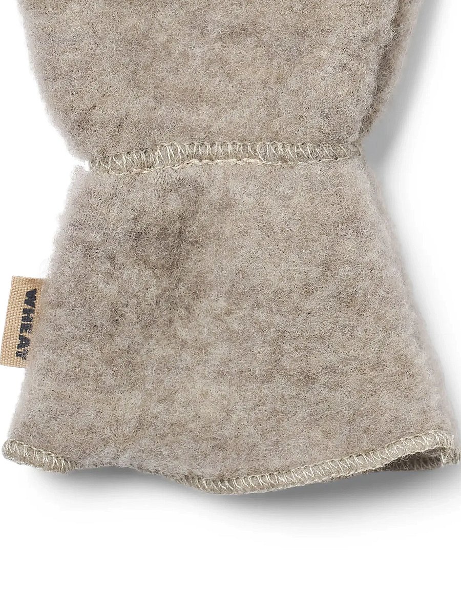 Wheat - Wool Fleece Miitens Jay - handschoenen - khaki melange - 1