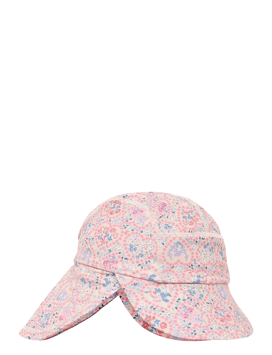 Wheat - UV Sun Hat Tonga - sonnenhüte - pink heart flowers - 2