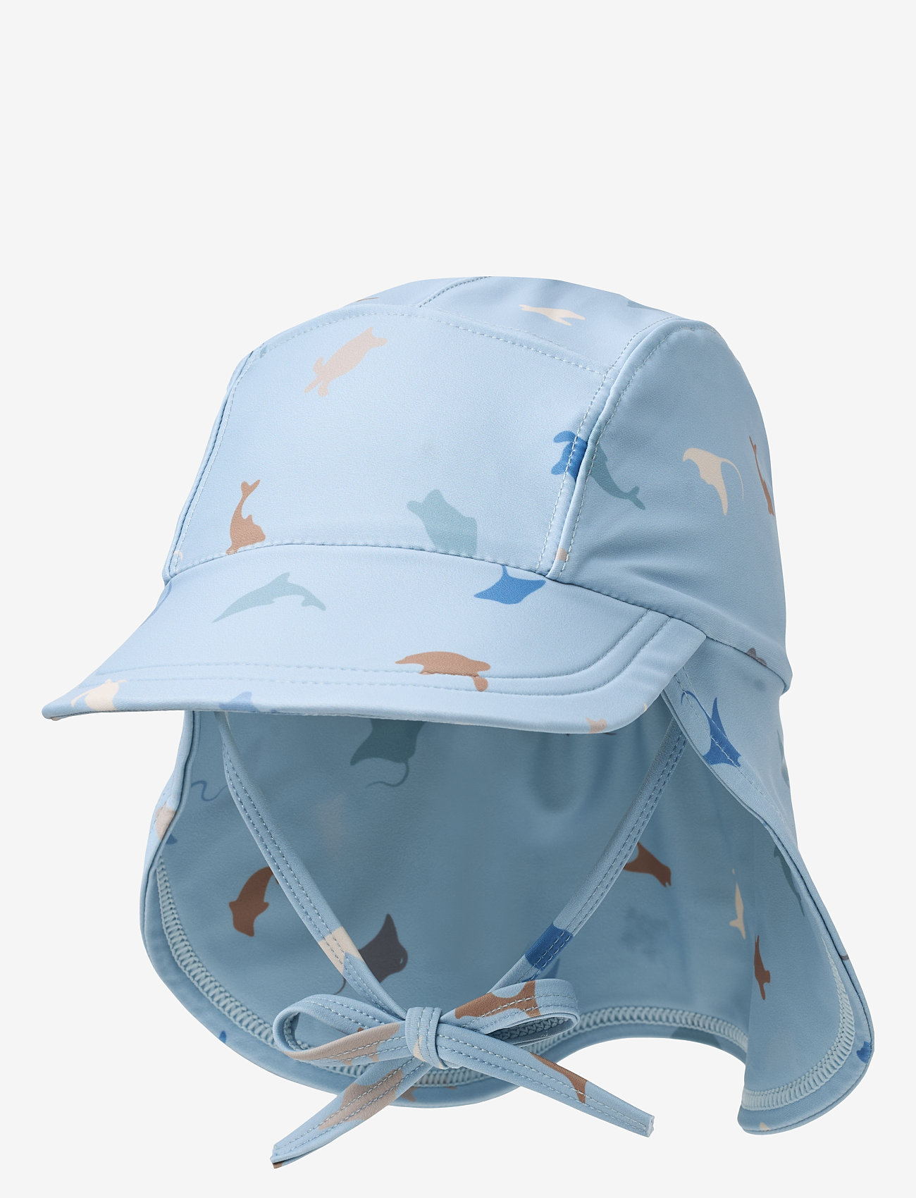Wheat - UV Sun Hat Tonga - kids - soft blue sea life - 0
