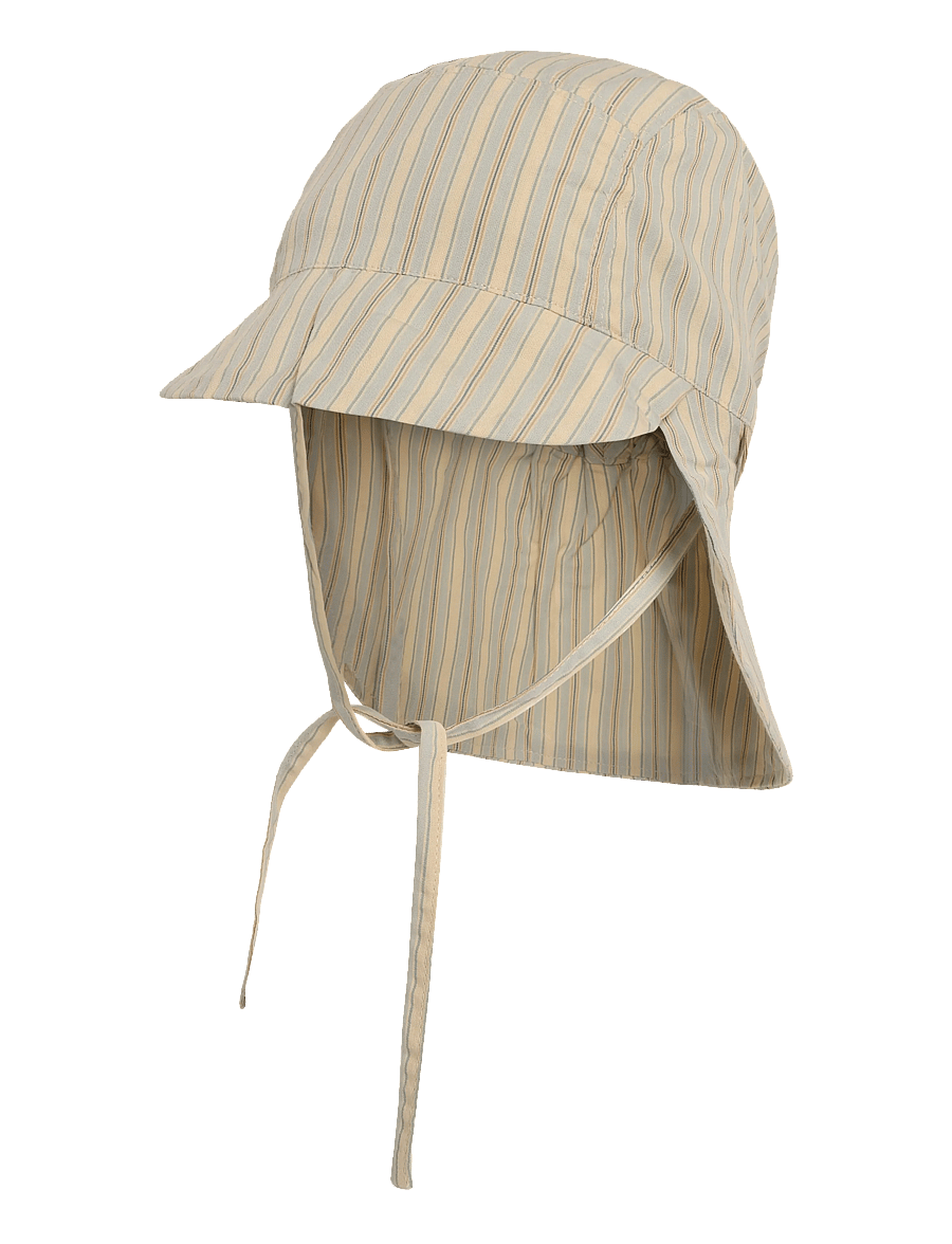 Wheat - Sun Hat Woven Tonga - blue ocean stripe - 0