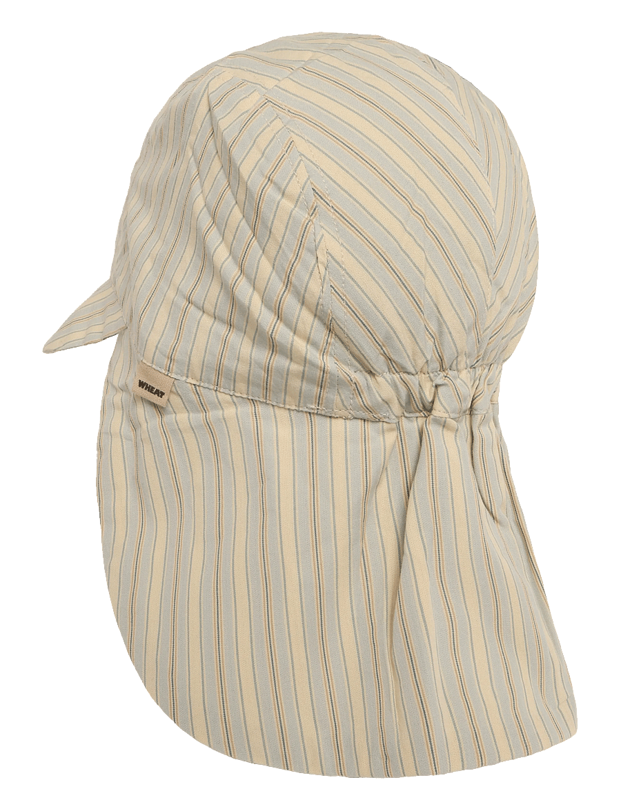 Wheat - Sun Hat Woven Tonga - blue ocean stripe - 1