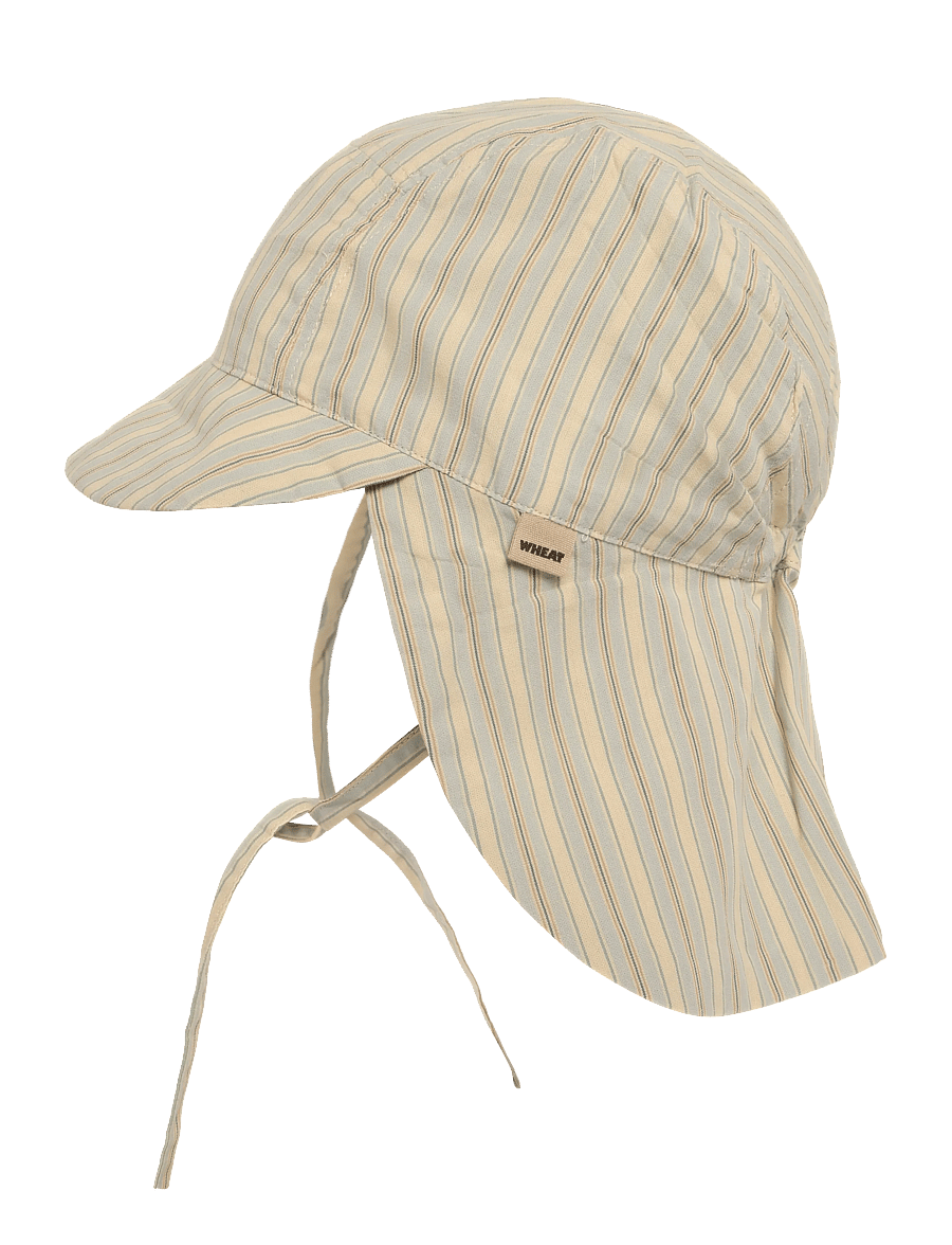Wheat - Sun Hat Woven Tonga - blue ocean stripe - 2