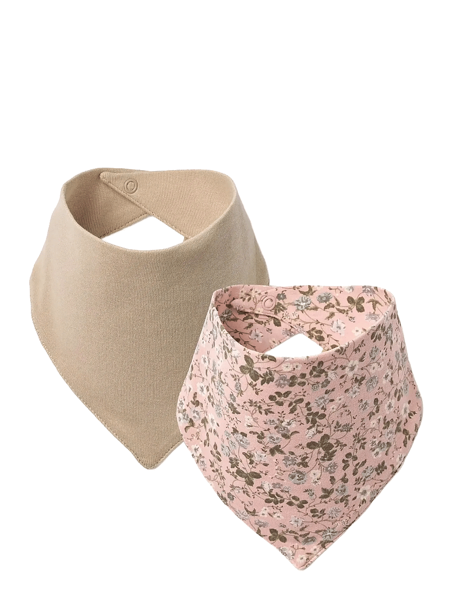 Wheat - 2 Bib Eden - rose powder flowers - 0
