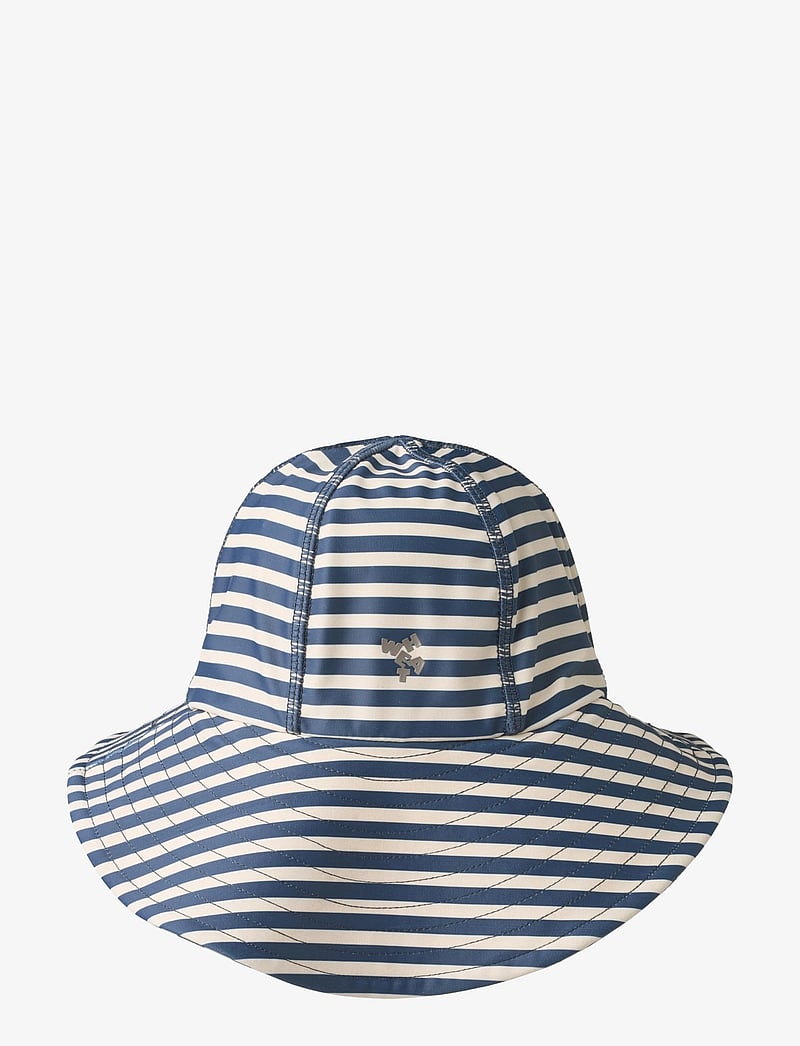 Wheat - UV Sun Hat Bora - badekappen - blue stripe - 2