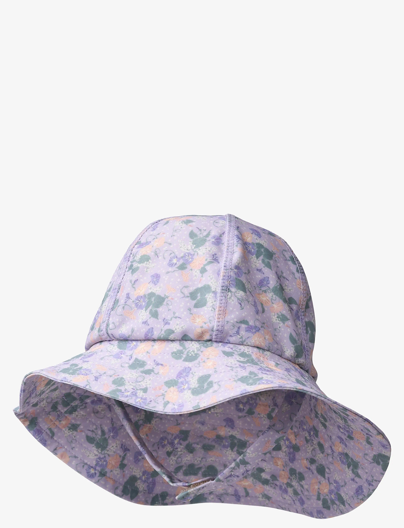Wheat - UV Sun Hat Bora - badehætter - purple light petunias - 1