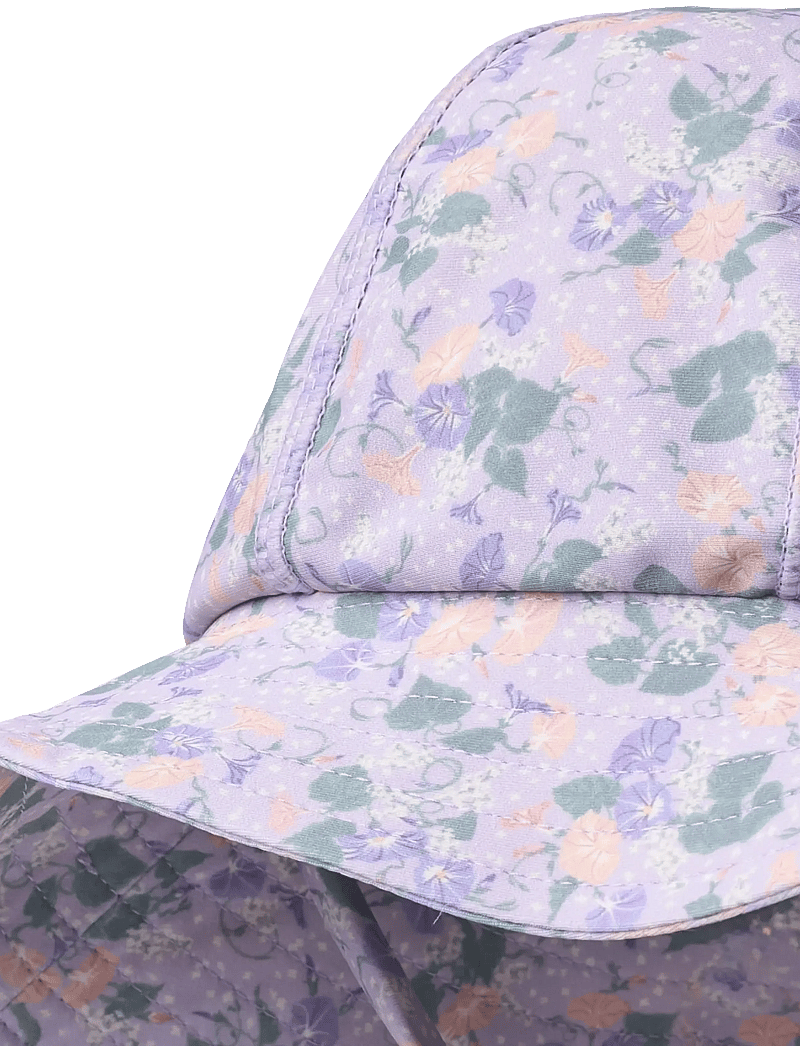 Wheat - UV Sun Hat Bora - badehætter - purple light petunias - 2