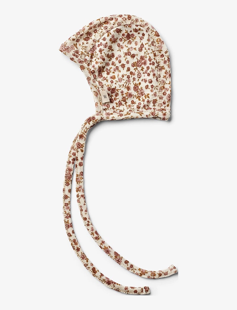 Wheat - 2 Wool Cap Billie - baby hats - rose flowers - 3