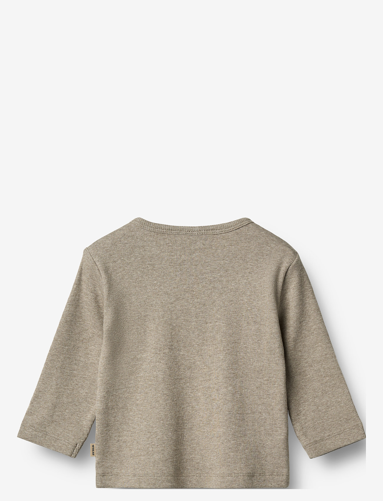 Wheat - T-Shirt L/S Milo - pikkade varrukatega t-särgid - gravel melange - 1