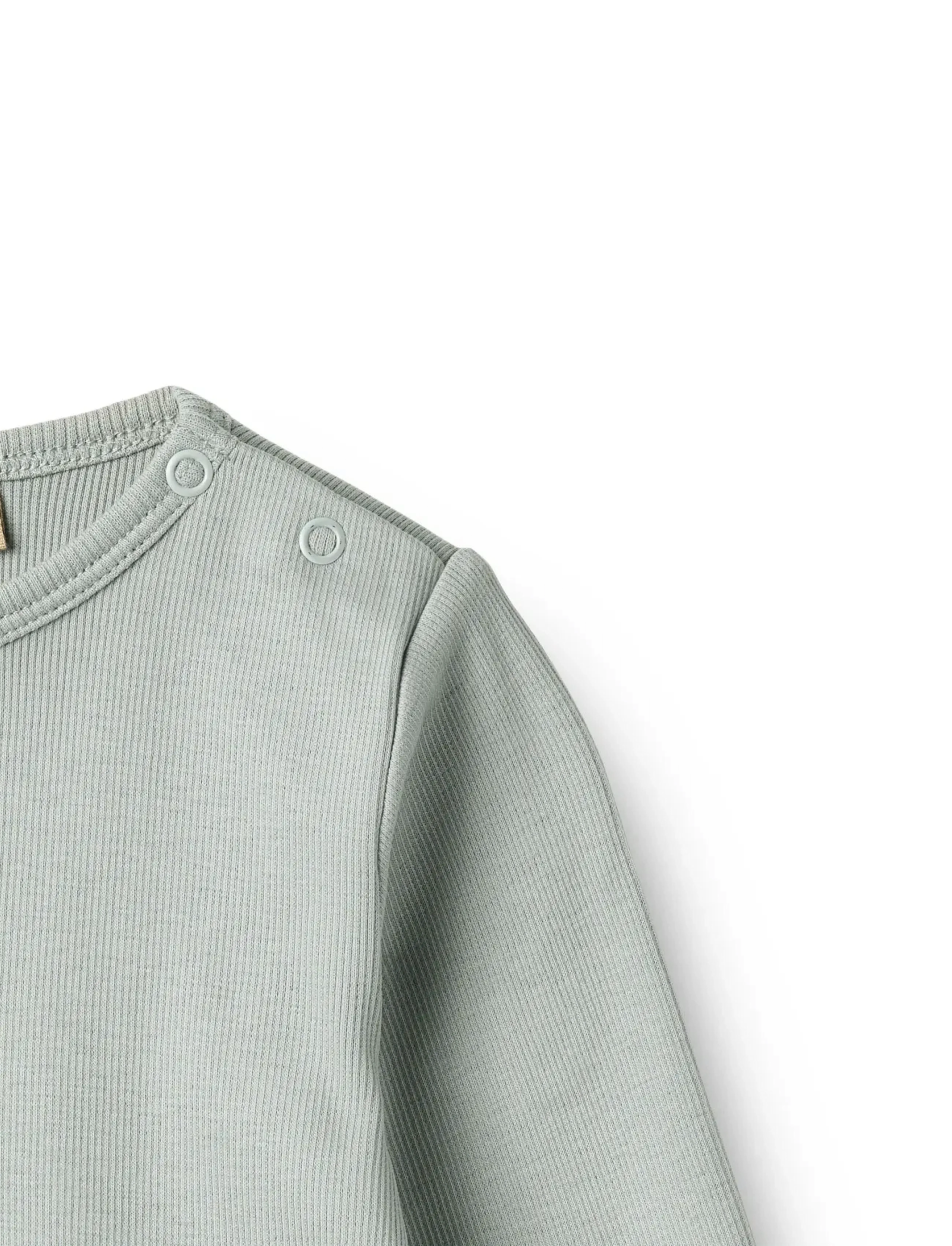 Wheat - T-Shirt L/S Milo - langærmede - soft rain - 2