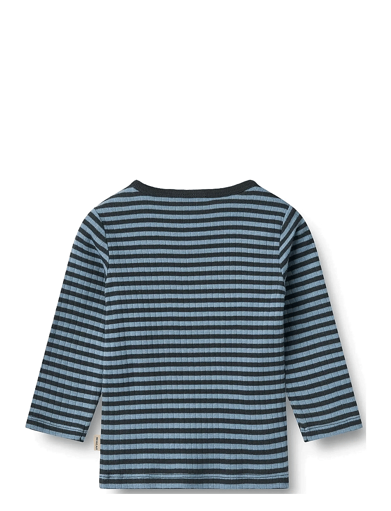 Wheat - T-shirt L/S Stig - langærmede t-shirts - bright blue stripe - 1