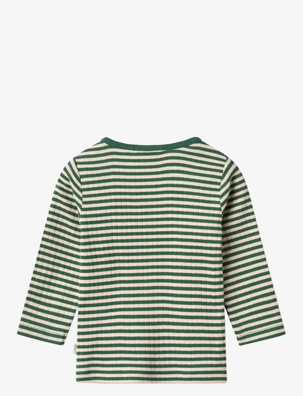 Wheat - T-shirt L/S Stig - langärmelig - green stripe - 1