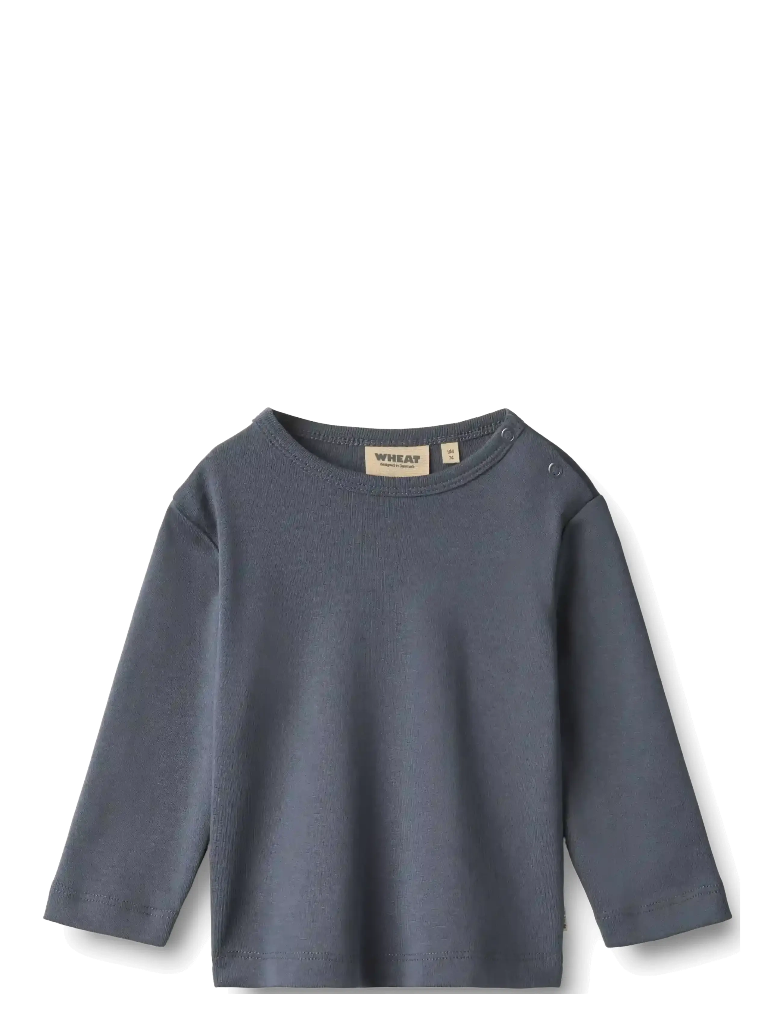 Wheat - 2 T-shirt L/S Milo - langärmelig - greyblue stripe - 3