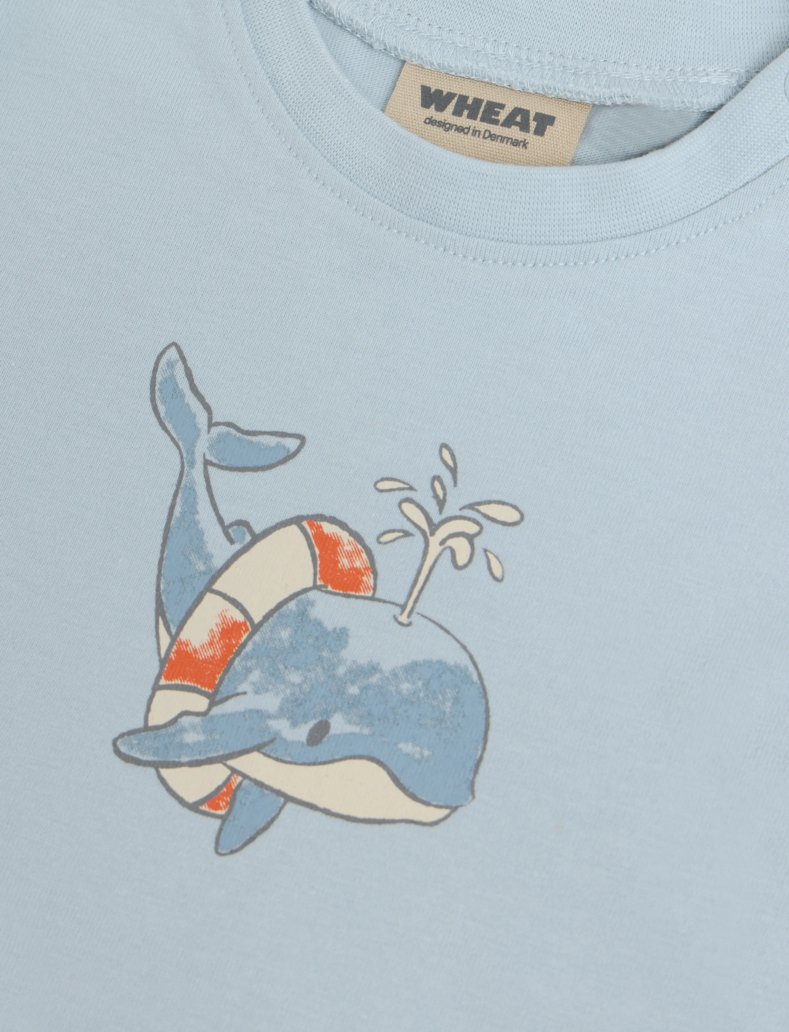 Wheat - T-shirt S/S Wally - lühikeste varrukatega t-särgid - summer sky - 2
