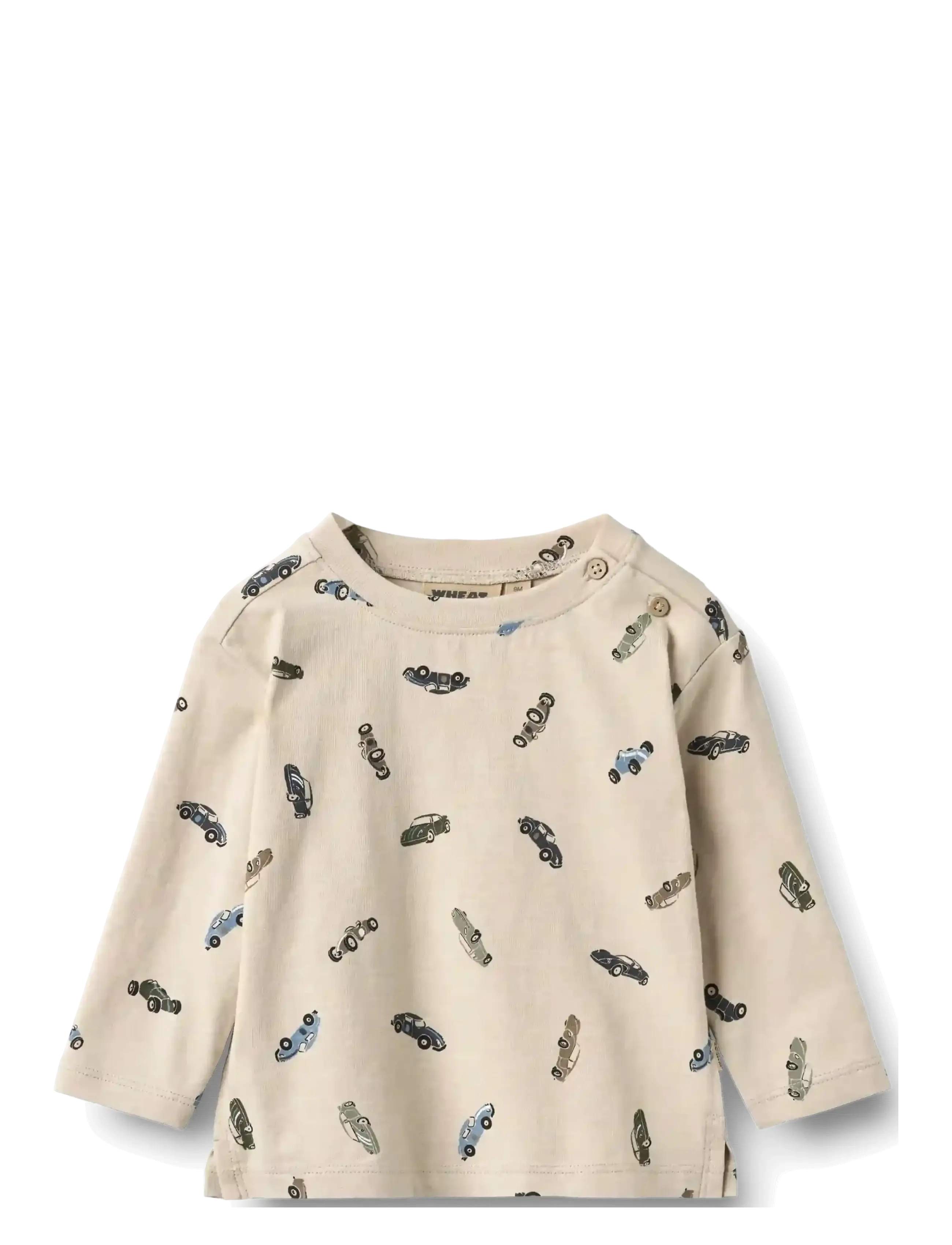 Wheat T-shirt L/S Ebbe - Neuheiten - CARS / cream