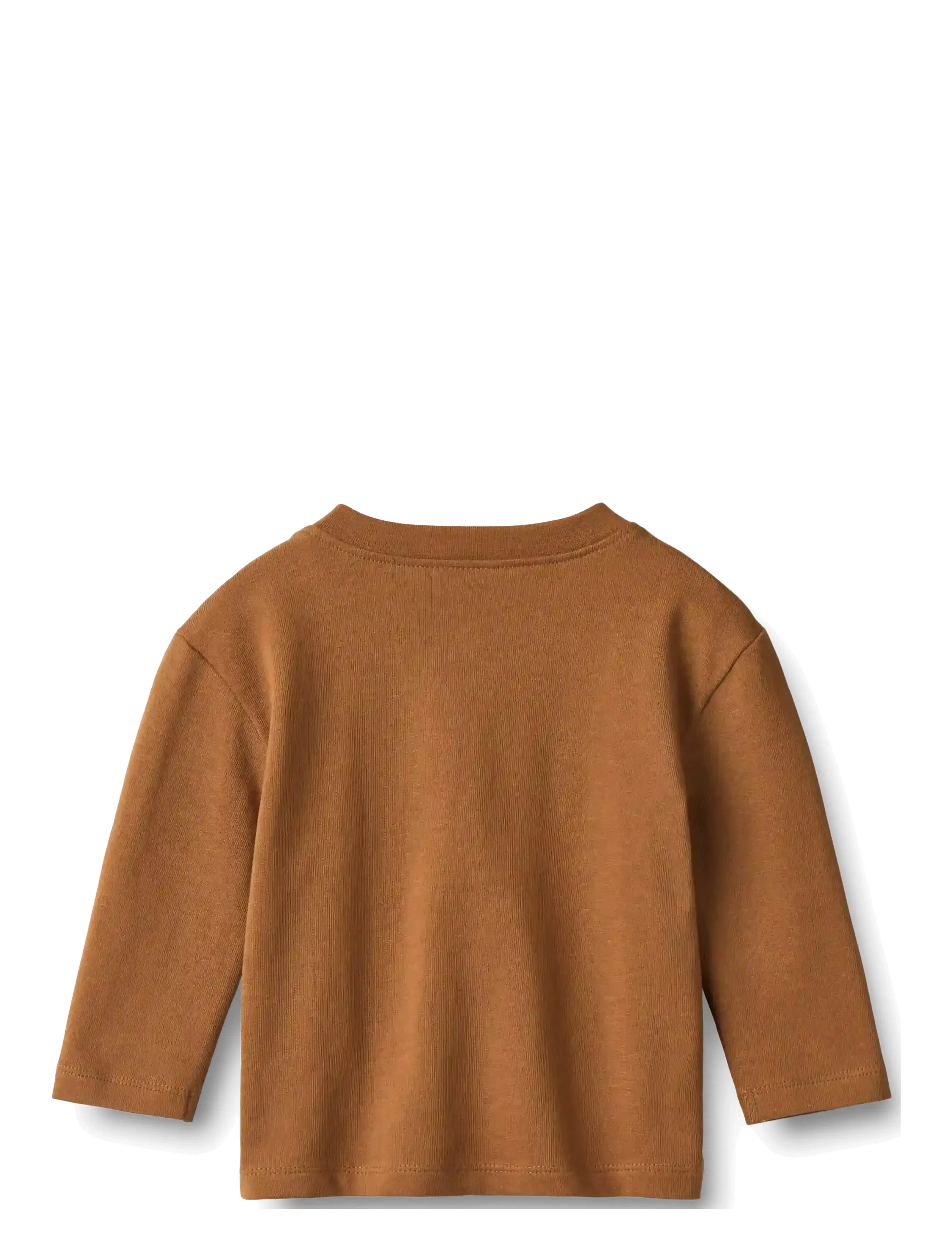 Wheat - T-shirt L/S Ebbe Print - pikkade varrukatega t-särgid - warm hazel - 1