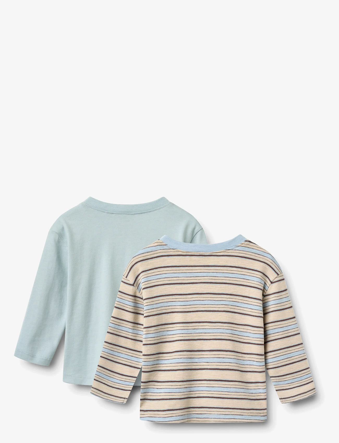 Wheat - 2 T-shirt L/S Ebbe - langærmede t-shirts - multi blue stripe - 1
